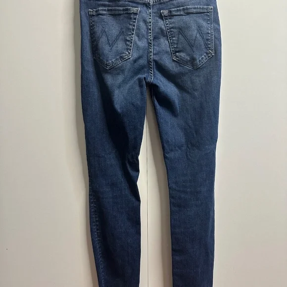 MOTHER Dark Blue Skiny Jeans - Picture 4 of 7